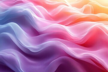 Obraz premium subtle abstract background showcasing soft pastel waves and gradient colors ideal for app designs or product marketing exuding a calming and inviting ambiance for various creative projects