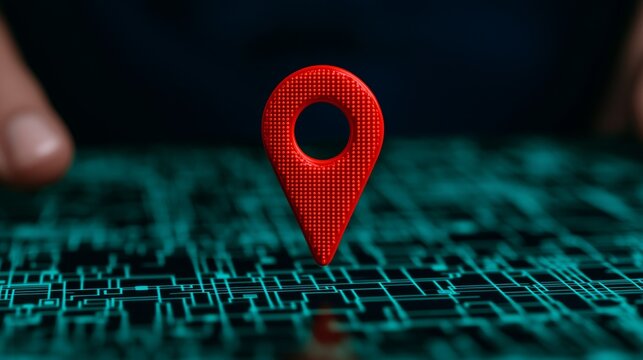 Creative Corporate Style Map for Customer Navigation and Location Identification