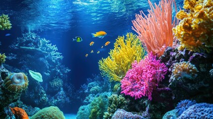 Obraz premium coral reef and fish