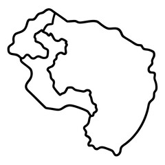 Elegant World Map Line Art Illustrations