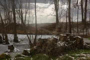 river in winter
