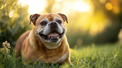 Obraz premium rescue dog rehabilitation, a patient and caring process of rehabilitating a rescue dog, emphasizing empathy and gradual progress