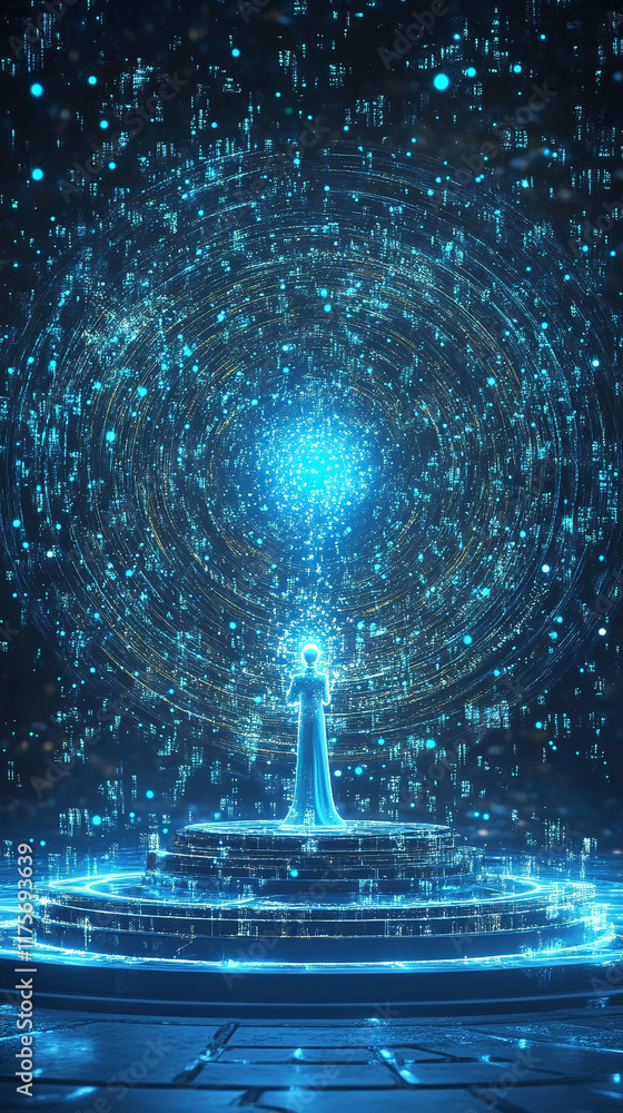Poster an ai-driven language learning app projecting holograms for immersive vocabulary practice.