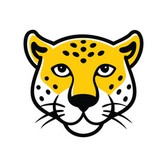 leopard head vector isolated on white © AIGen Studio