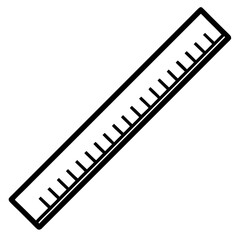 Linear Dynamics Minimalist Ruler Vector Art