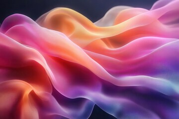 Obraz premium twisted ribbon background featuring vibrant colors and dynamic shapes creating a festive and celebratory atmosphere perfect for invitations or announcements