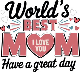 Mother's day t-shirt design for print, poster, card