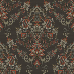 Motifs African boho paisley Floral Ikat pattern embroidery border. Ethnic ikat floral Ethnic Indian Pattern Ikat pattern Ethnic Pattern.Border indian floral Aztec embroidery border seamless patterns.