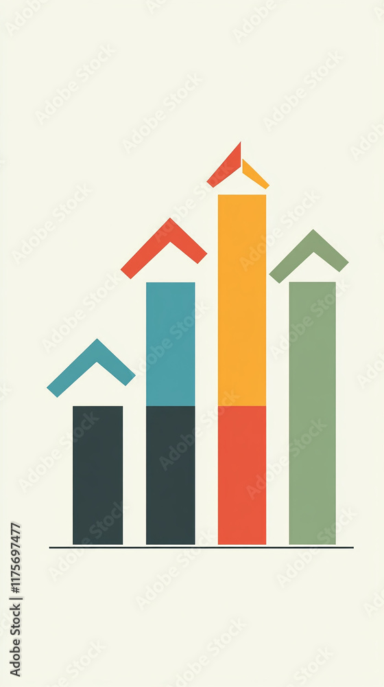 Poster pixel growth projection chart for a startup's user base.
