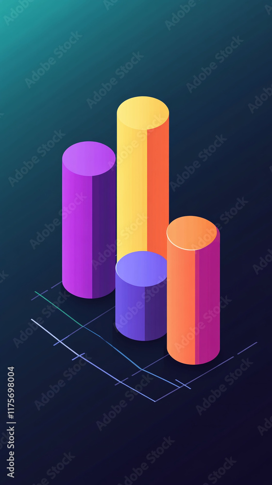 Poster pixel visualization of diversification strategy in a stacked bar chart.