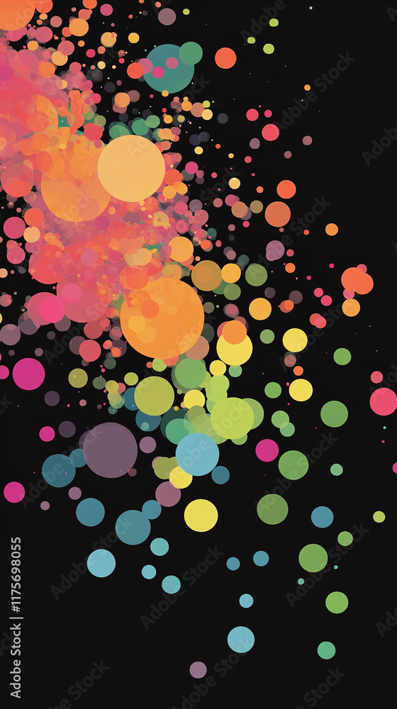 Poster pixelized bubble chart showing company valuations in different sectors.