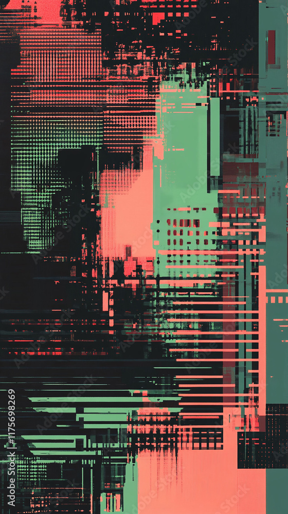 Poster pixelized representation of earnings before interest and taxes in graph form.