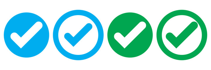 tick mark with checkbox icon. green checkmark sign for app, ui, website. vector illustration on transparent background.