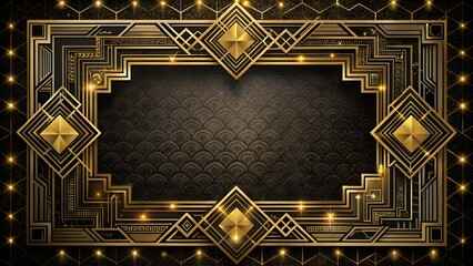 Classic Art Deco Frame with Copy Space 