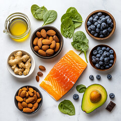 collection of nuts and spices