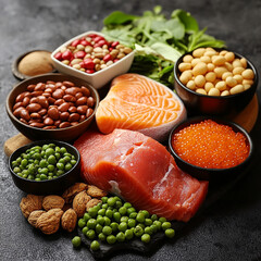 smoked salmon with vegetables