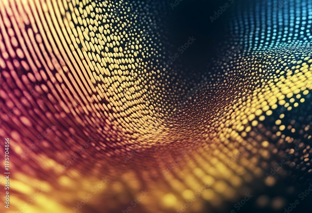 Aufkleber halftone warp dots gradient modern p background sample space plane abstract twisted