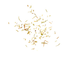 Obraz premium Scattered Pile of Dry Rosemary Isolated on White Background