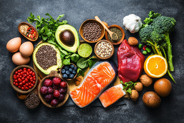 vegetables on a wooden table