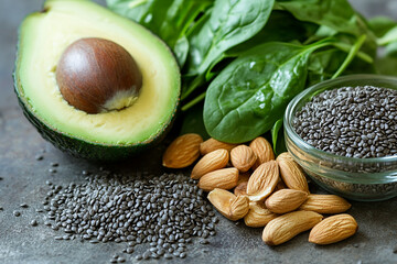 avocado on a wooden background