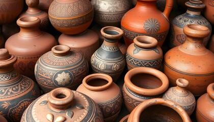 rustic earthy pottery background with textured clay surface, handmade ceramic design, and natural warm tones for artistic and craft projects