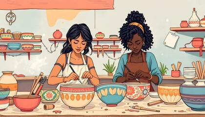 rustic earthy pottery background with textured clay surface, handmade ceramic design, and natural warm tones for artistic and craft projects