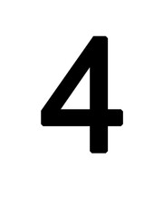 Obraz premium 3d number 4