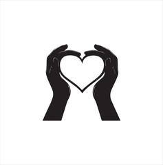 Valentine Day  heart in hand Vector 