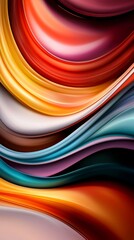 Abstract Colorful Swirling Wave Background Vibrant Hues Dynamic Fluid Design Artistic Wallpaper