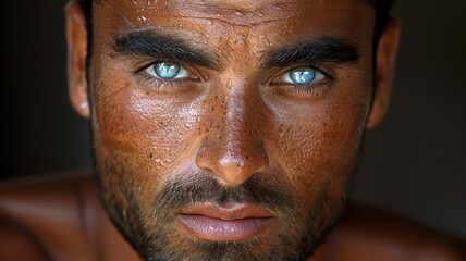 portrait of a handsome young man in casual clothes.