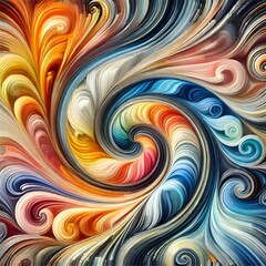 Colorful Twirls Modern Abstracts for Digital Creatives 2