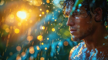 portrait of a handsome young man in casual clothes.