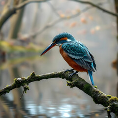 Fototapeta premium European bee-eater in the natural environment,