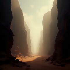sunset in the mountains