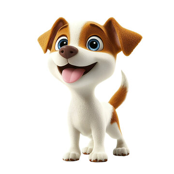 Fototapeta the puppy dog from animated film in 3d wallpaper PNG image, PNG file, Generative art.