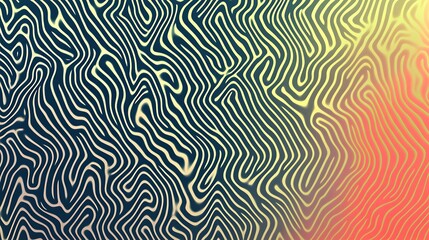 Abstract Wavy Lines Pattern Design Background