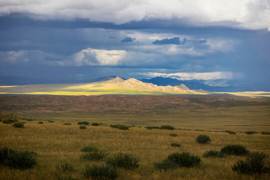Nature of Eastern Siberia. Ubsunur basin. Republic of Tuva. Russia