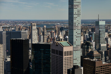 panorama na New York City z tarasu Top of The Rock