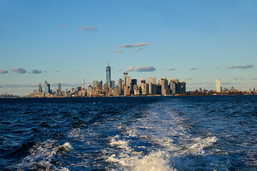 New York City panorama na drapacze chmur ze Staten Island