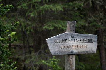 Columbine Lake Trail in Colorado.