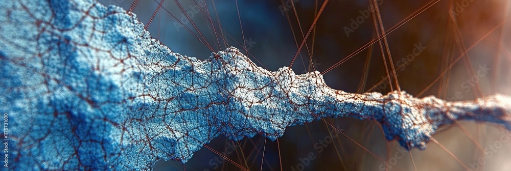 Aufkleber Exploring the Intricate Patterns of Brownian Motion and Diffusion of Particles in Fluid Environments