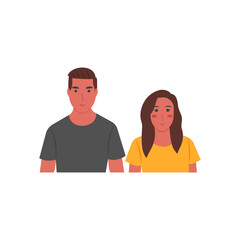 Friends Flat Icon, Vector illustration