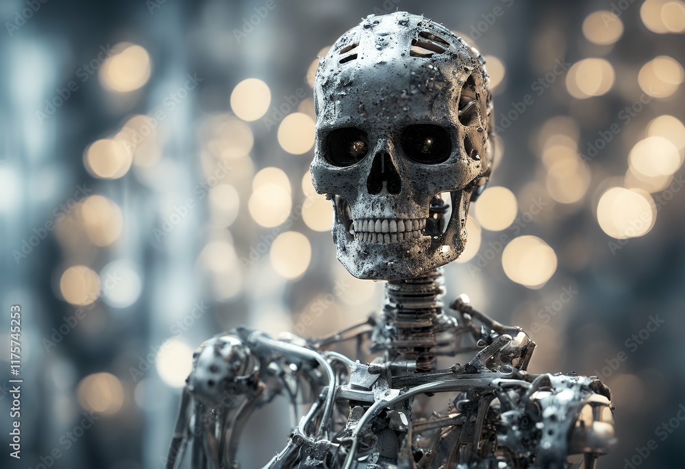 Poster ai skeleton robotic generative