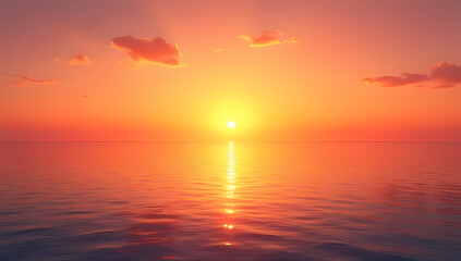 Fototapeta premium Calm and Vivid Evening by the Sea