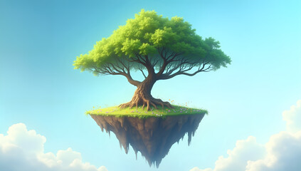 Majestic Green Canopy on a Sky Island