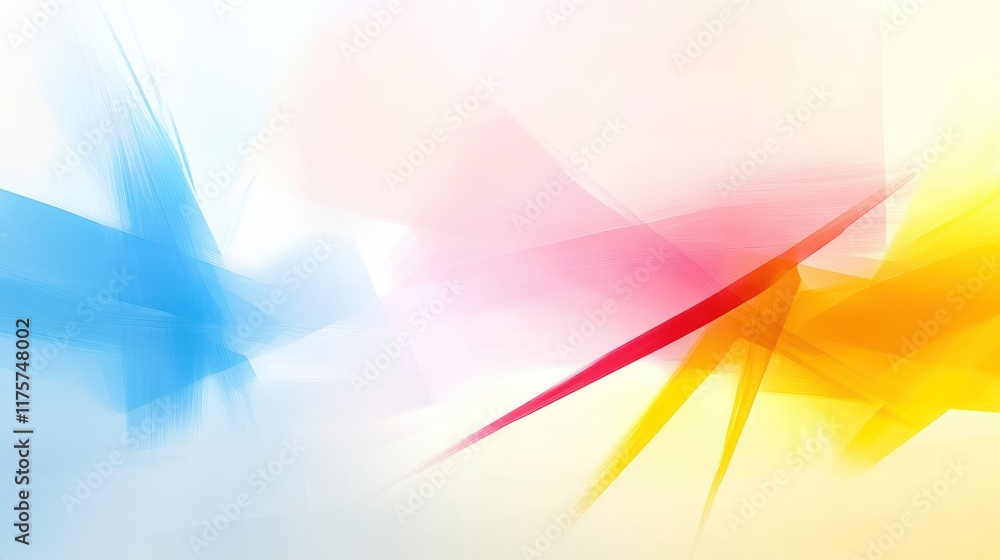 Poster abstract colorful design with soft gradients and dynamic shapes.