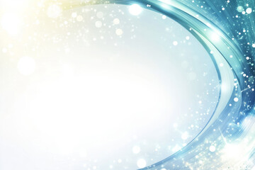 Abstract blue winter background with snowflakes, bubbles, and bokeh effect, creating a festive holiday atmosphere,Generated By Ai