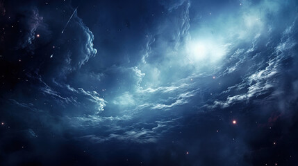 Fototapeta premium Stunning Space Nebula, Celestial Clouds