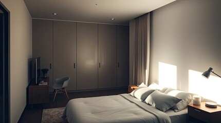 interior of a modern bedroom