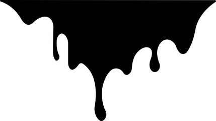 Dripping paint or ink stain icon in flat. Isolated on transparent background spots of paint, floating oil blots Blob paint stain and drip Water drops liquid burst splashes vector for apps or web